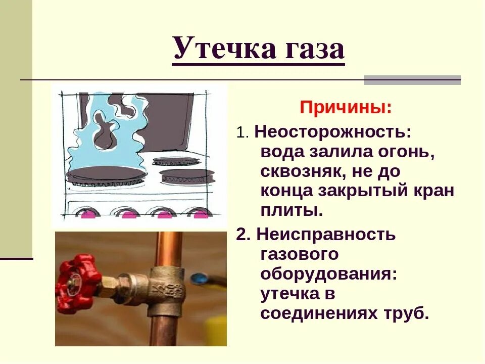 Что значит утечка газа