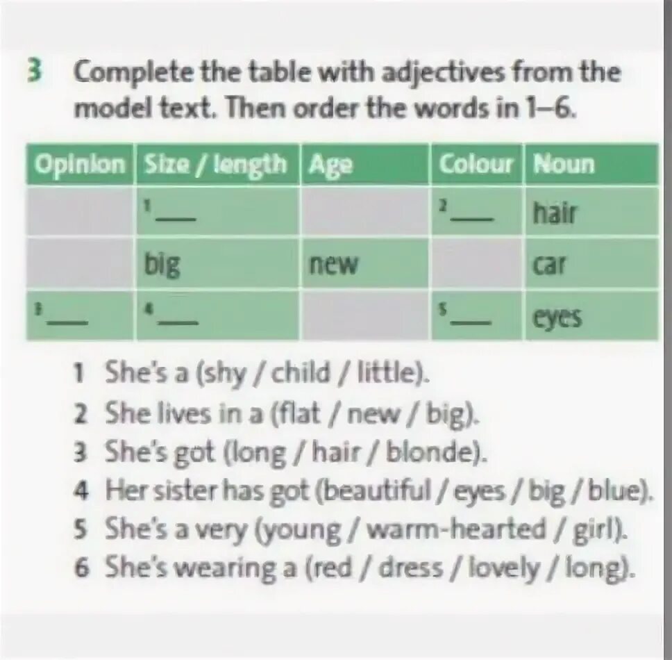 Complete the text with the adjectives