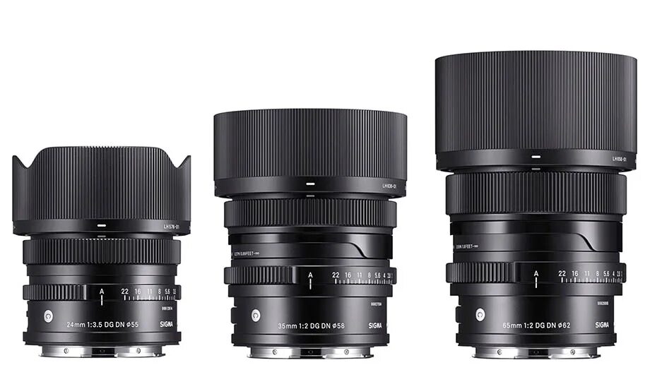 Sigma 24mm f3.5. Sigma 24mm f2 DG DN. Sigma 16-28mm f2.8 DG DN L Mount. Sigma 35 1.4 Sony. Sigma 35mm dg dn