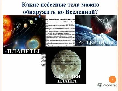 Тела бывают небесные