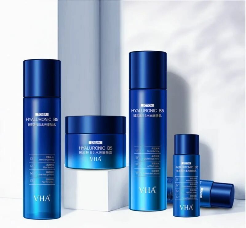 Гиалурон 5. Hyaluronic b5 набор. что это hyaluronic b5 vha. vha увлажняющий набор с гиалуроновой кислотой и витамином b5. vha косметика.