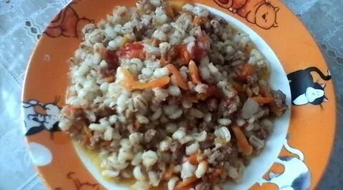 Каша перловая с мясом домашняя