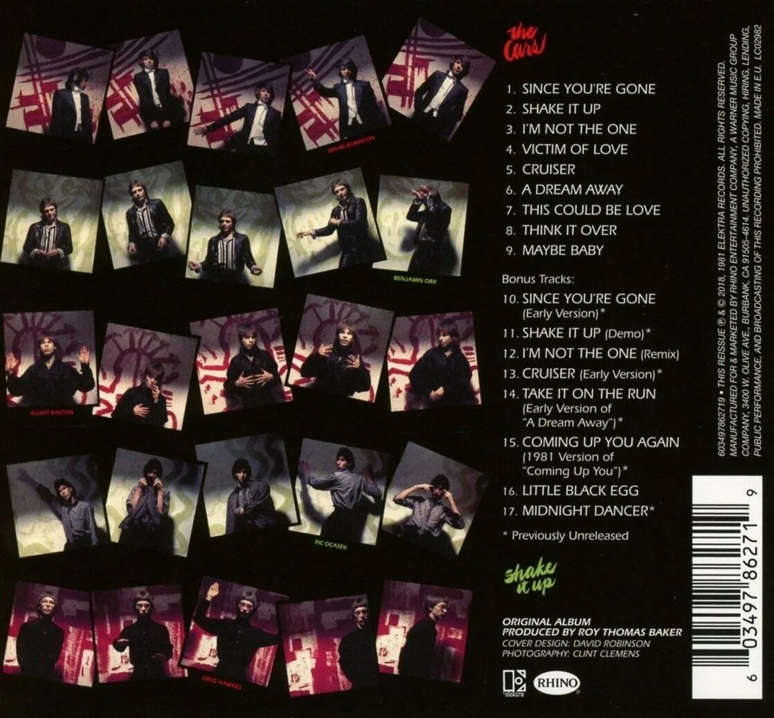 Be shaken up. The cars Shake it up 1981. Cars "Shake it up". The cars Shake it up expanded. The cars "Shake it up, CD".