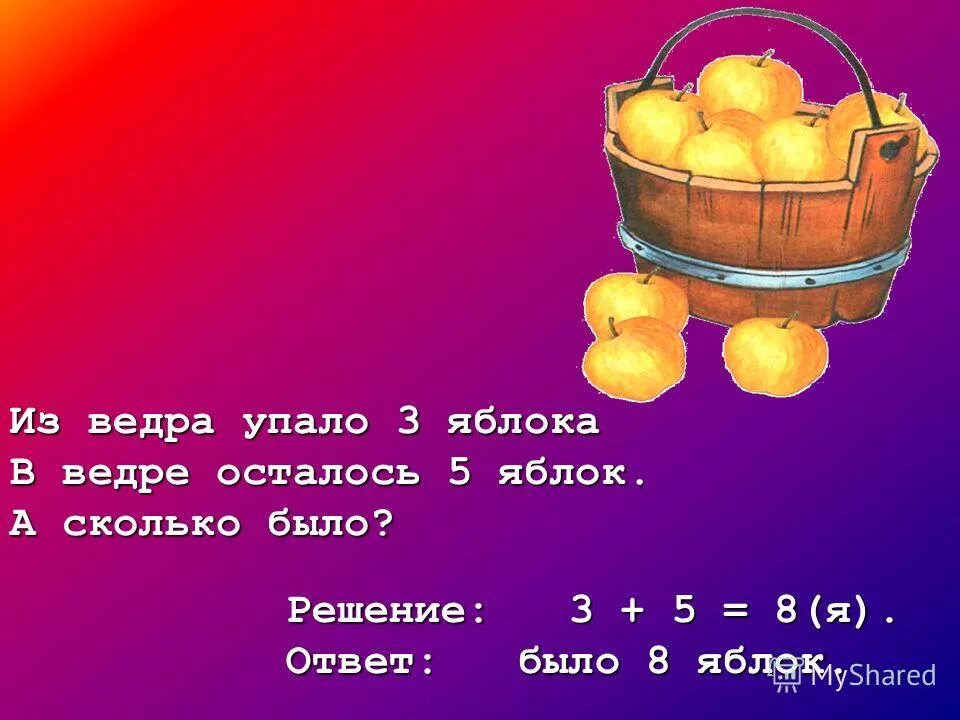 Ответ 8 яблок
