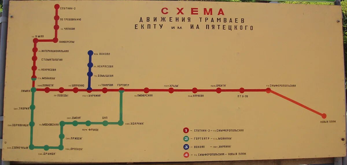 Евпатория трамвай схема. Трамвай 1 Евпатория маршрут. Маршрут трамвая 1 в Евпатории на карте с остановками. Схема движения трамваев в Евпатории. Маршрут 4 евпатория