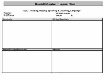 Education lesson plan