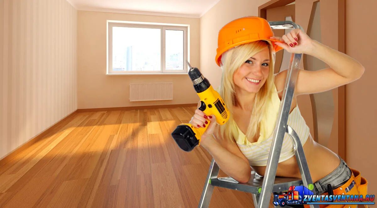 рабочие строительных специальностей. ремонт квартир девушка. фотографии ремонта квартир. строители. отделочные работы.