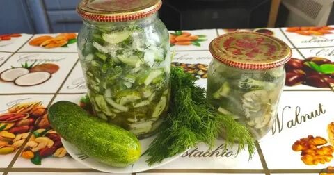 Салат из хрустящих огурцов на зиму