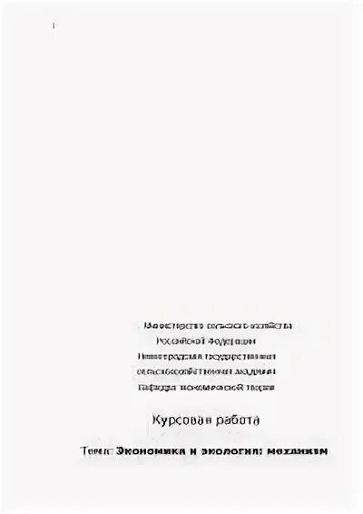 Дипломная экономика. Дипломная экономика