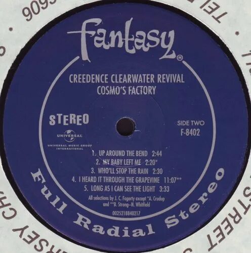 Creedence rain. Creedence 1970 Cosmo's Factory. Creedence Clearwater Revival Cosmo's Factory 1970. Этикетка виниловой пластинки Creedence. CCR Cosmo's Factory обложка.