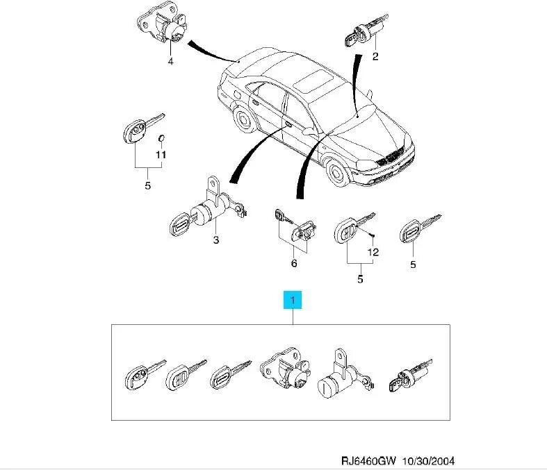 Личинка лачетти. Комплект личинок Шевроле Лачетти. Личинка замка зажигания Lacetti. Daewoo 96548429 замок комплект личинок Lacetti. Актуатор Шевроле Лачетти.