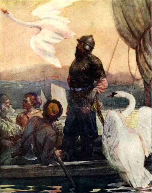 Иллюстрацию бажова ермаковы лебеди. Ермаковы лебеди палех. Рисунок ермаковы лебеди. Художник б. Сказ бажова ермаковы лебеди.