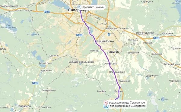 Сысерть на карте - блог Санатории Кавказа
