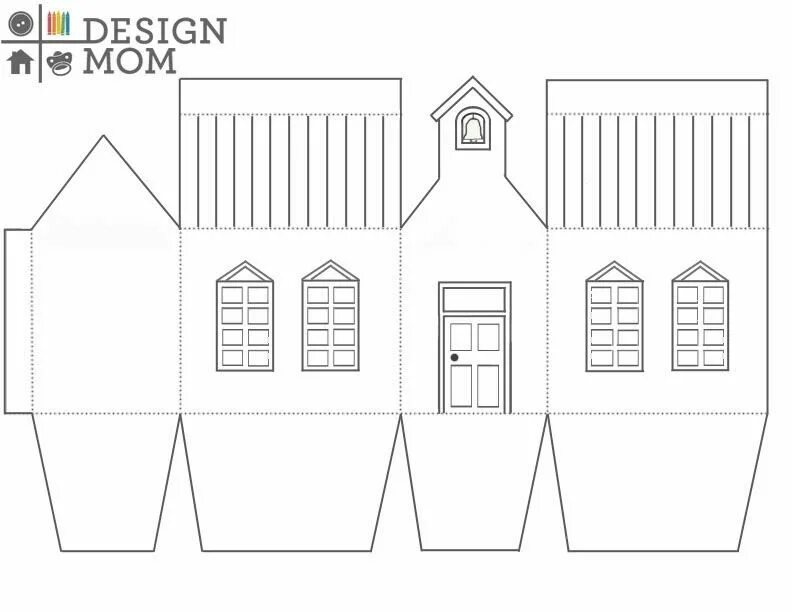 Дом из бумаги шаблоны для вырезания. Развертка бумажного домика. Объемный домик. Развертка домика для ребенка. Развёртка домика для склеивания.