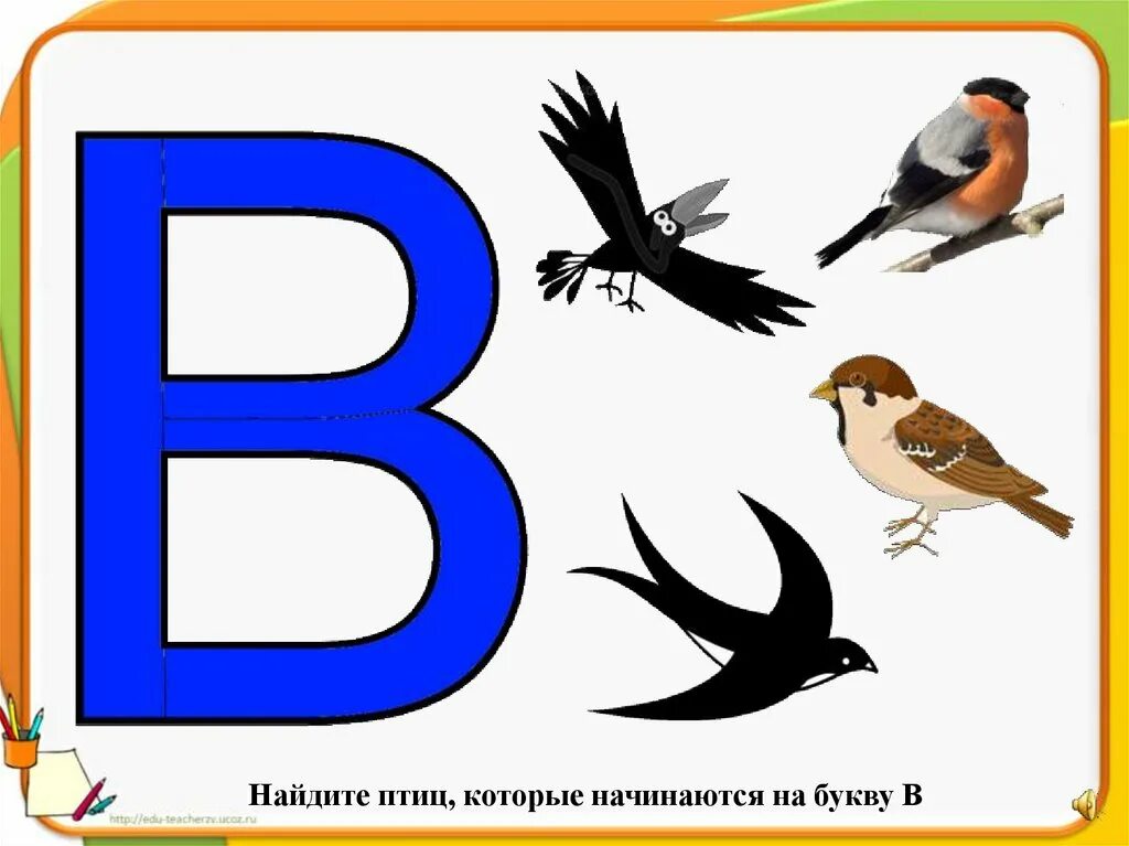 5 букв в конце д. Птицы на букву а. Птица на букву е. Птица на букву б. Буквы с птичками.