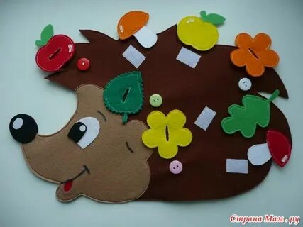Ежик из фетра