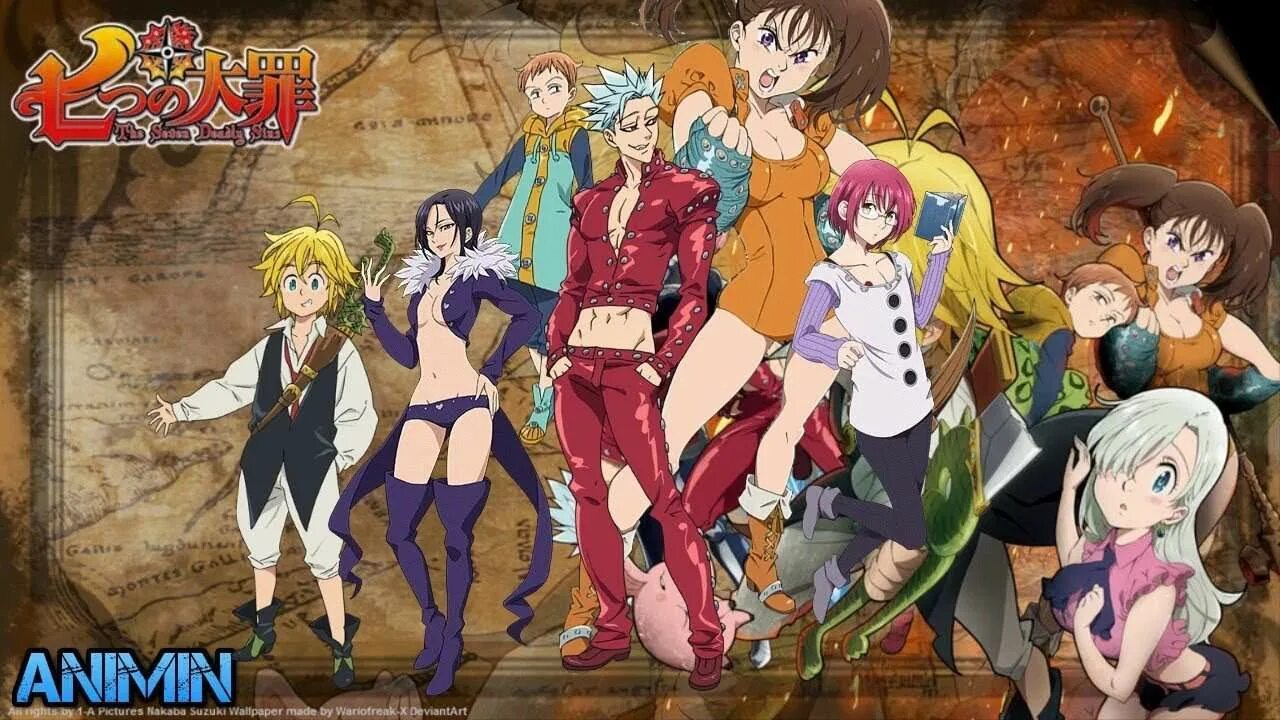 аниме seven deadly sins. команда семь грехов. семь смертных грехов 5 сезон. ссг аниме семь смертных грехов. семь смертных грехов: узники небес мультфильм 2018.