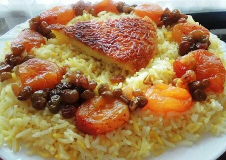 Азербайджанский плов с курицей и сухофруктами