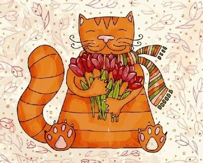 Коте открытки