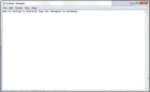 Windows notepad