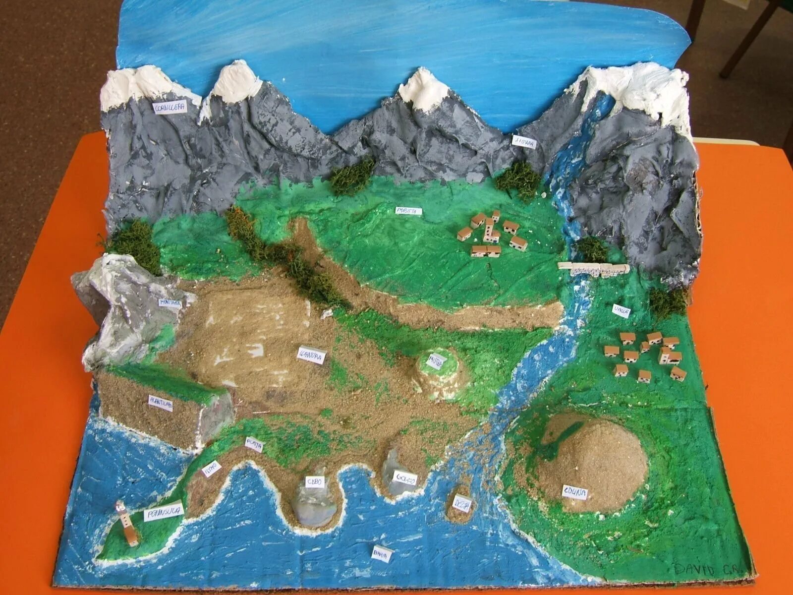 Гора из пластилина. Макет гор для детского сада. Макет ландшафта. Поделка земля. Макет горы из картона.