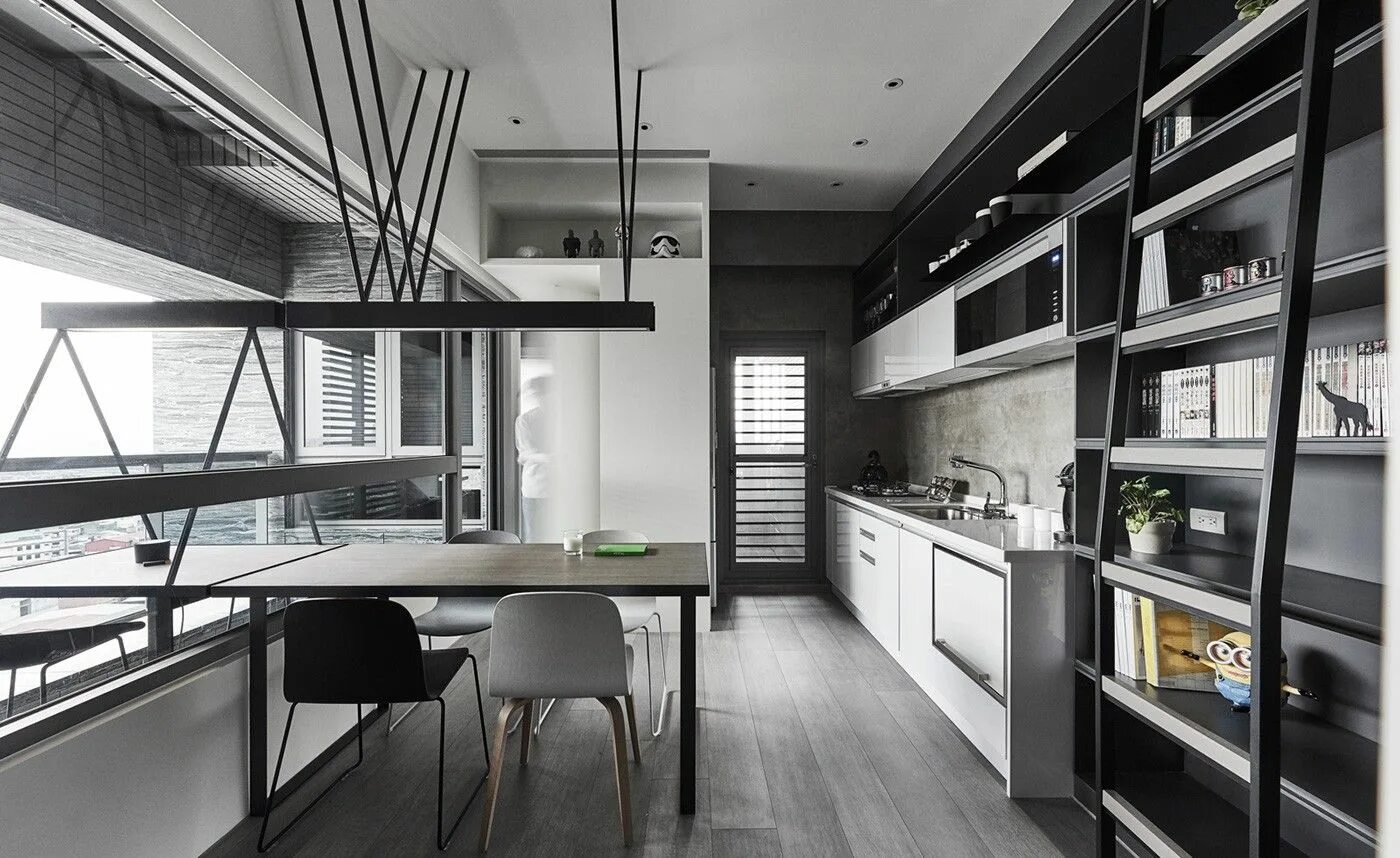 Olga s kitchen is of all. Grey and black kitchen interior design. grey kitchen interior design.