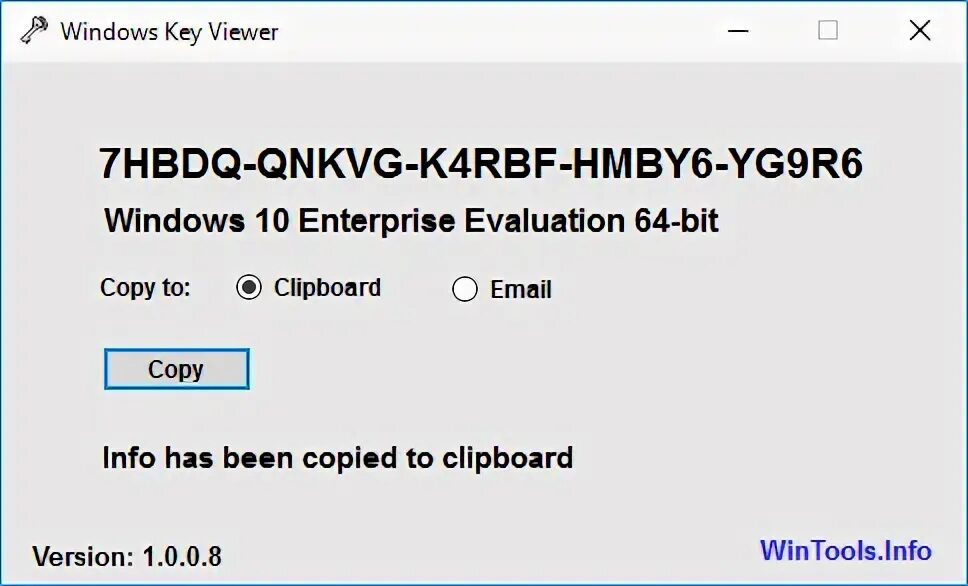 Windows key viewer. Windows key viewer