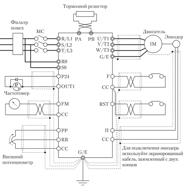Схема управления двигателем с преобразователем частоты. Схема управления двигателем с частотным преобразователем. Схема подключения двух двигателей к частотному преобразователю. Схема пуска электродвигателя с частотным преобразователем. Управление пч