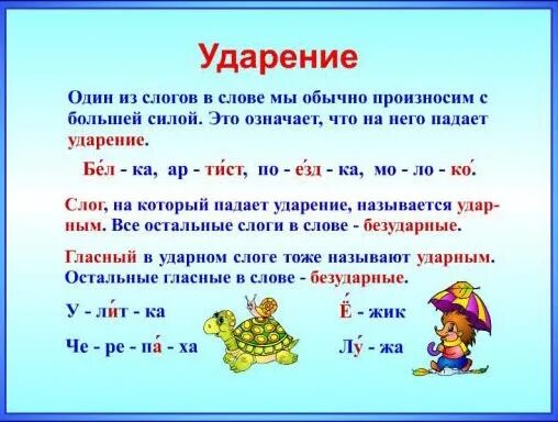 Часа ударение в слове