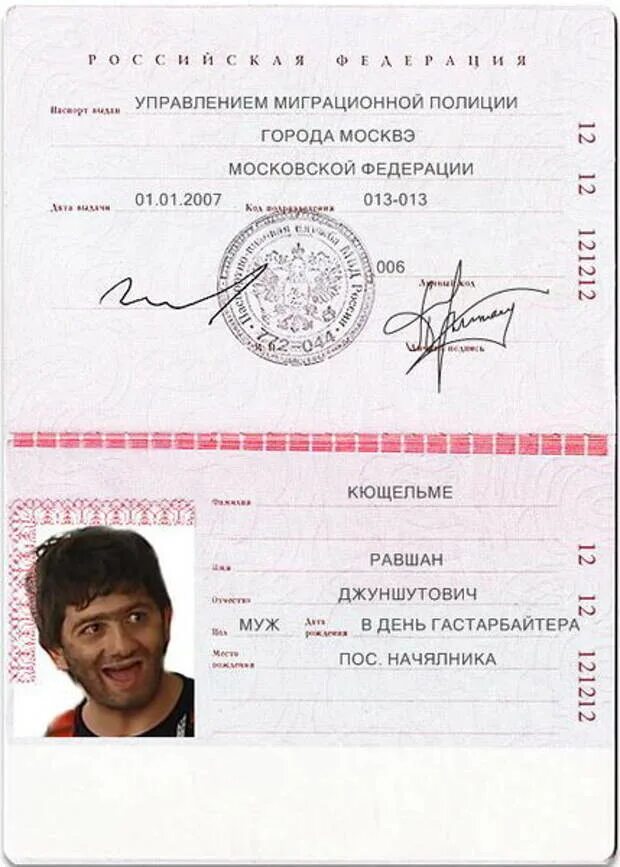 Паспортное имя