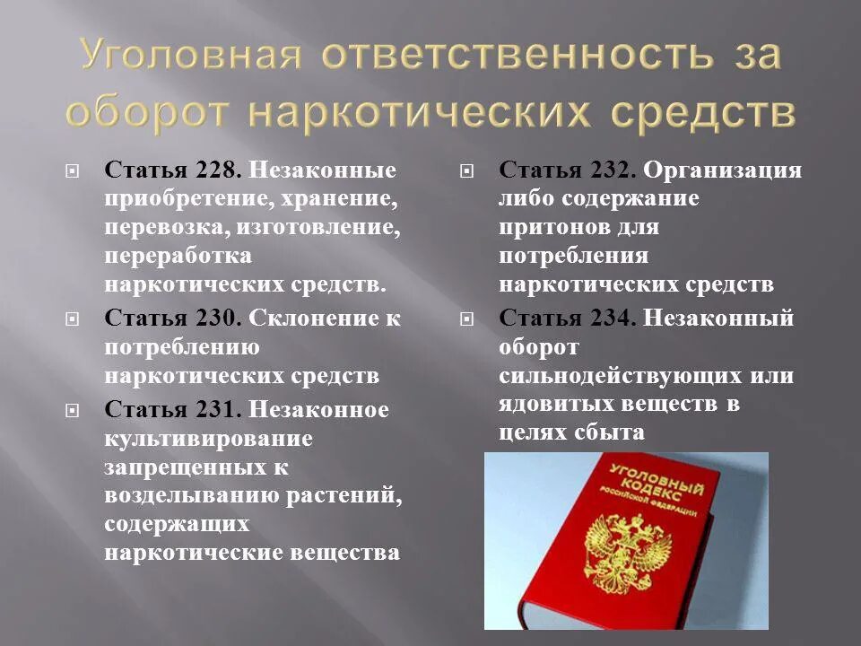 Кодекс 104. Ответственность за незаконный оборот наркотиков. Уголовная ответственность за оборот наркосодержащих веществ. Статья за наркотики. Административная и уголовная ответственность и наркотики.