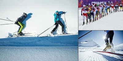 лыжные гонки реклама