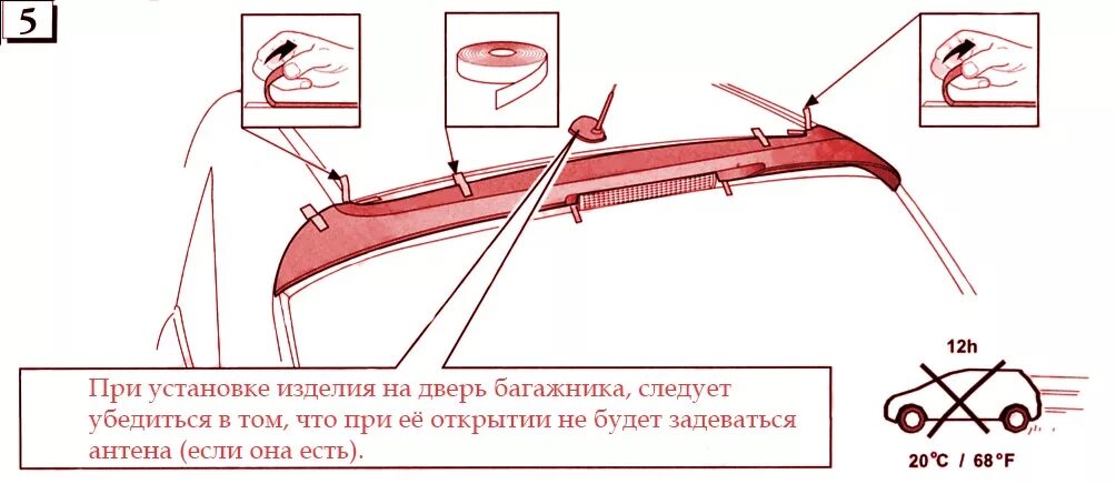 Как крепятся спойлеры