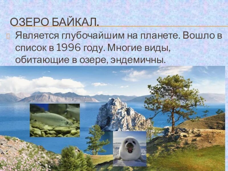 Доклад природное наследие. Объекты культурного наследия озеро Байкал. Всемирное культурное наследие озеро Байкал. Озеро Байкал природное наследие. Проект всемирное наследие.