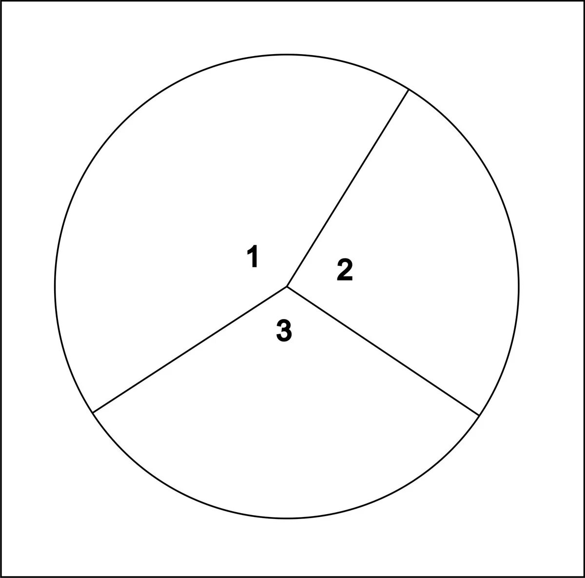 Круг сечку сами. Круг поделенный на три части. Разделить круг на три равные части. Круг разделенный на три сектора. Окружность поделенная на три сектора.
