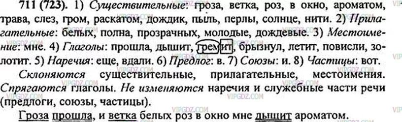 Предложение на слово гроза. Русский язык 5 класс 711. Русский язык номер 711 5 класс. Русский язык 5 класс 2 часть номер 711. Упражнение 711 по русскому языку 5 класс.