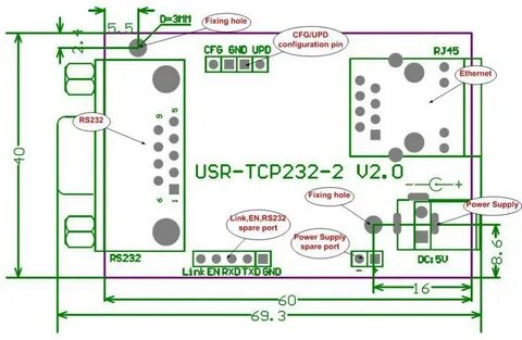 Usr tcp232 настройка