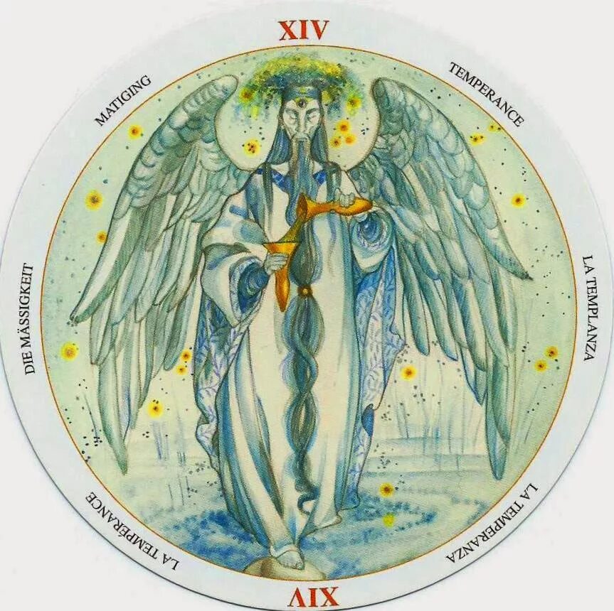 14 аркан в таро значение. 14 temperance таро. 14 аркан таро умеренность. 14 аркан таро уэйта. старшие арканы таро уэйта умеренность.