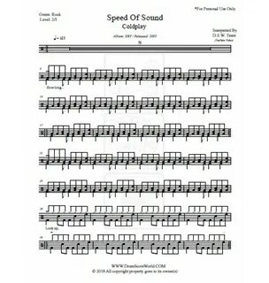 Coldplay speed of sound