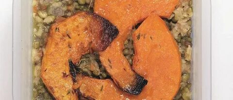 Тыква запеченная с гречкой