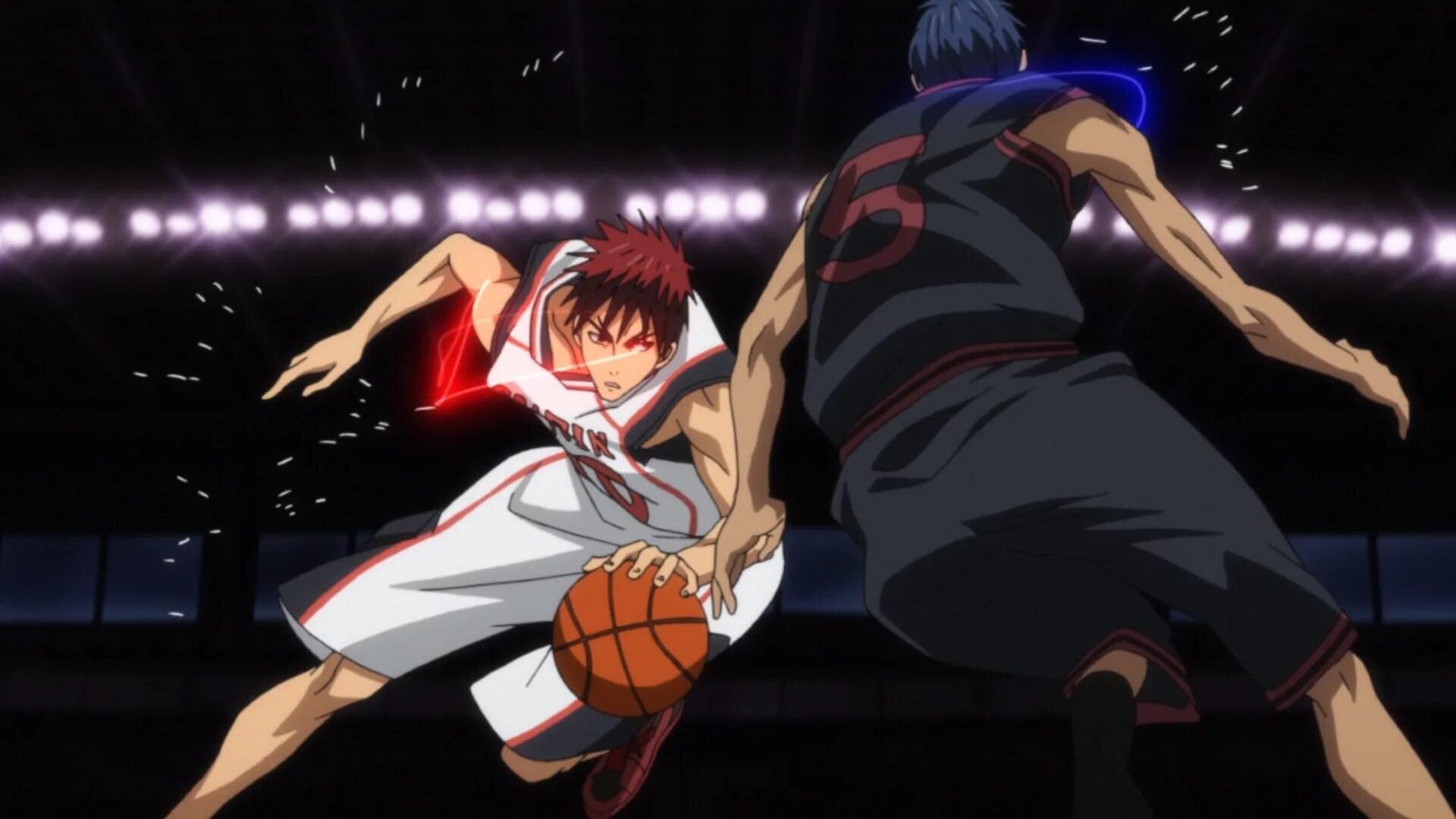 Аомине против Кагами. Aomine Daiki vs Kagami. Баскетбол Куроко Аомине в потоке. Гифка баскетбол куроко
