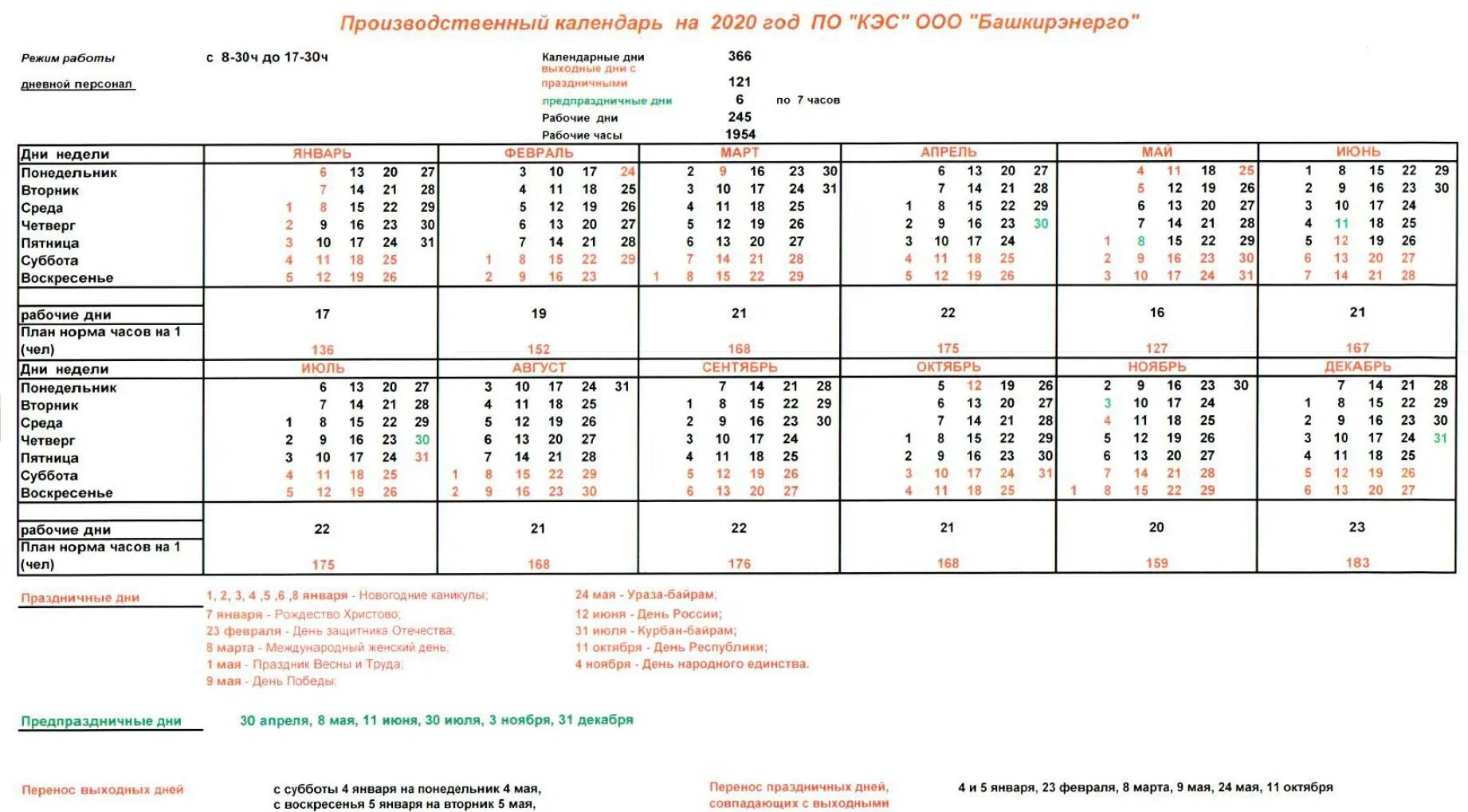 производственный календарь забайкальского края