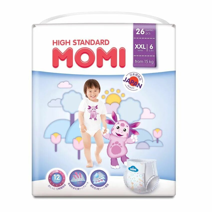 Подгузники Momi High Standard.