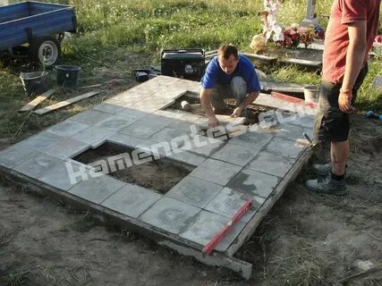 Укладка плитки на могилу своими руками
