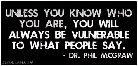 Who you say you are