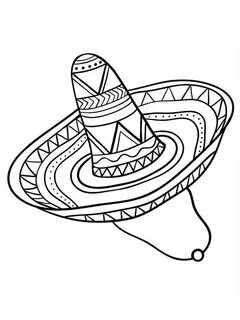 Choose your favorite Sombrero coloring pages and print for free.