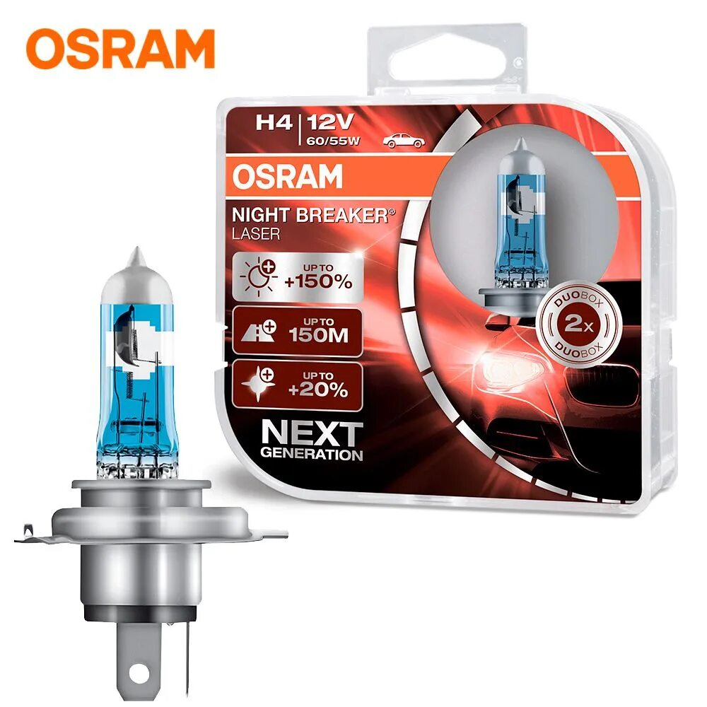 Лампы Osram h4 Night Breaker Laser +150. 64193nlhcb лампа h4 Night Breaker Laser +150% 2 шт.. Osram 64193nl01b. Osram h4 next Generation Night Breaker Laser.