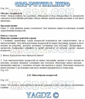 Биология 5 класс учебник сивоглазов плешаков ответы