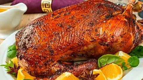 Приготовить утку в духовке целиком с апельсином