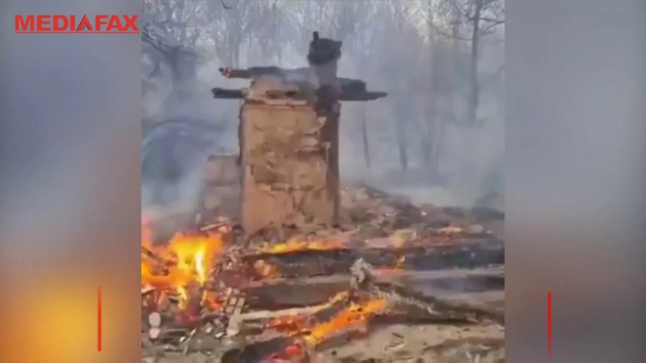 Радиоактивный пожар. Чернобыльская ЧП. Пожар в радиационных лесах.